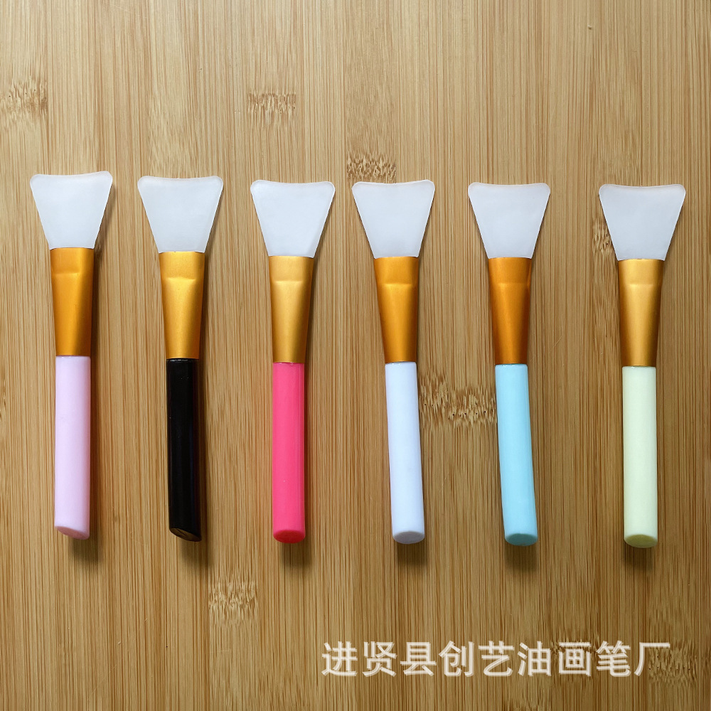 White Rod powder Rod soft hair mask brush silicone mask brush makeup brush beauty brush film brush mask applicator