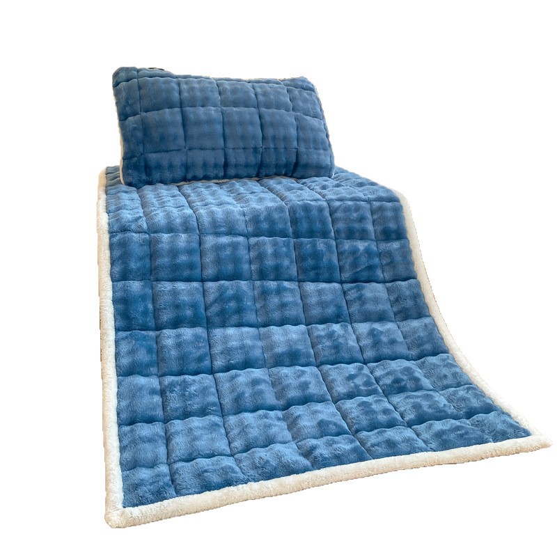 Winter Thickeneded Rabbit Fur Milk Velvet Mattress Student Dormitory Mattress Home Bedroom Soft Cushion Tatami Warm Cushion