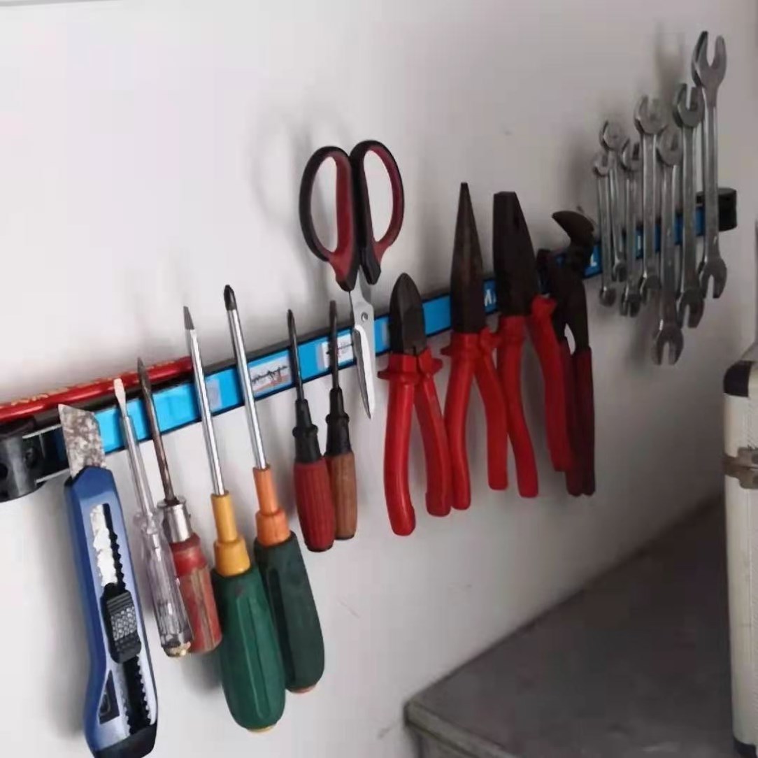 New Tool Wall-Mounted Magnetic Board, Extra-Large Rectangular Magnetic Strip, New Strong Magnetic Storage Rack Organizer