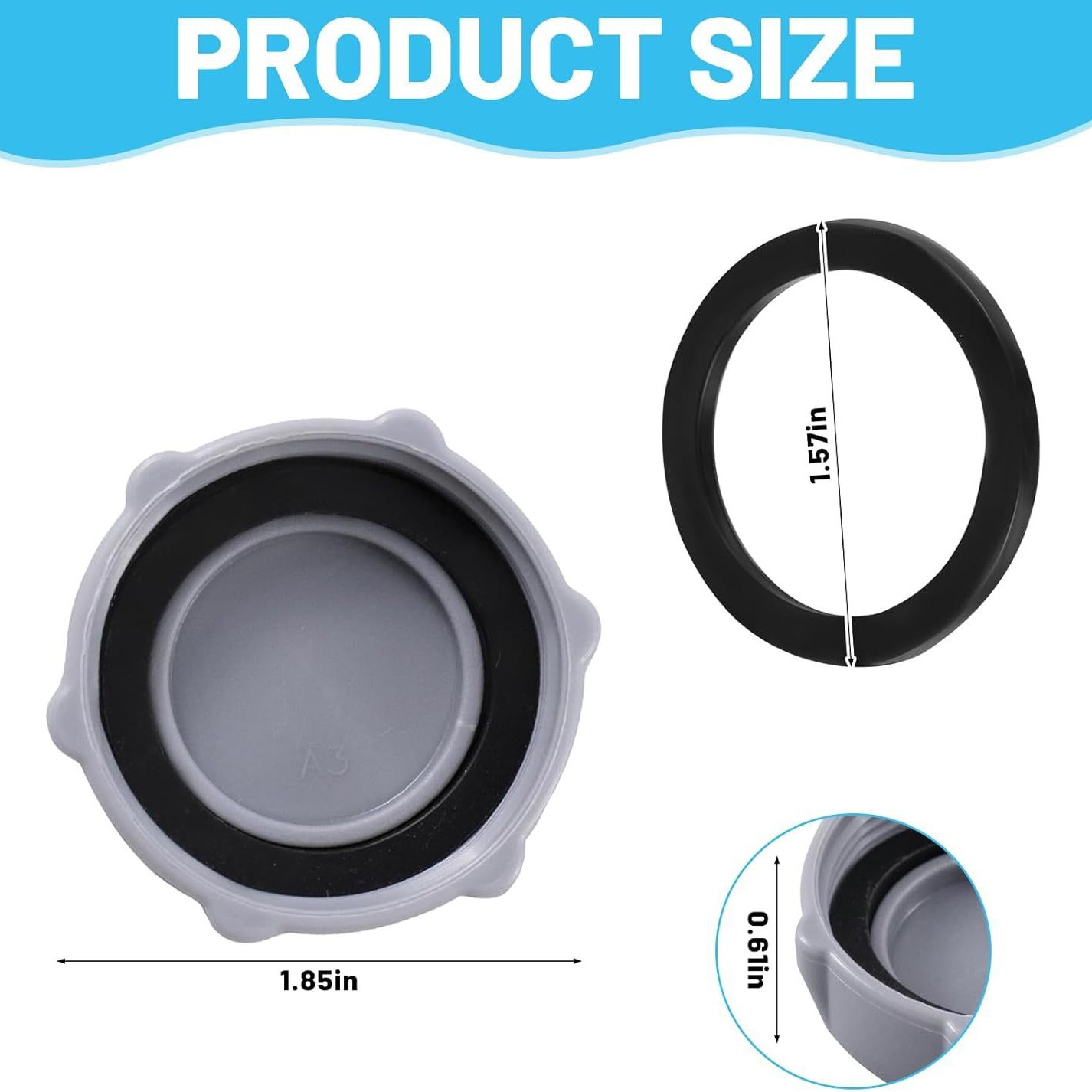 Coleman P01006 Replacement Drain Valve Cap Compatible with P6H1158 Drain Valve Cap