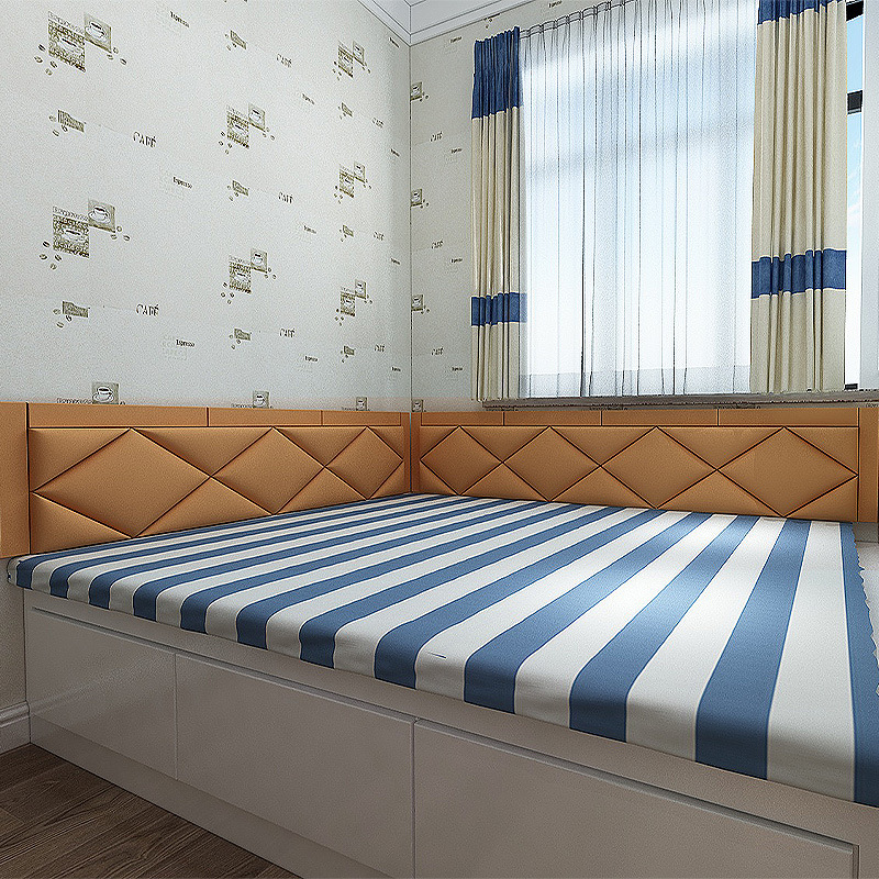 Cat's Claw Leather Tatami Wall Soft Bag Backrest Children's Anti-collision Bed Wall Self-adhesive Kang Wall Headboard Soft Bag
