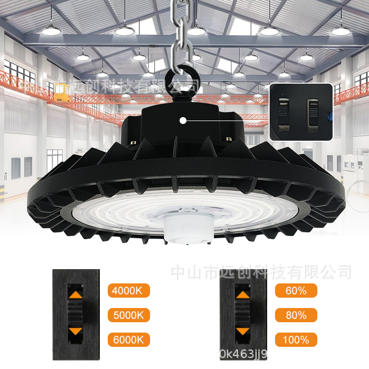 Оптовая лампа с радарным датчиком для гаражей и складов, потолочные лампы с индукцией