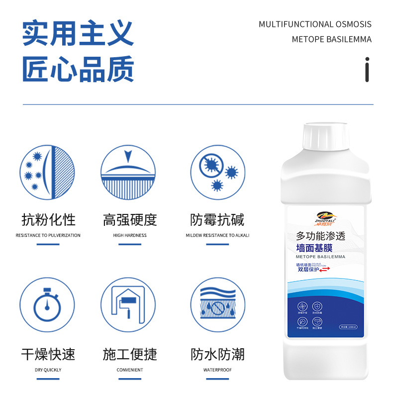 Customized Multifunctional Penetrating Wall Base Film Wallpaper Special Waterproof and Mildew-Proof Wall Base Film Penetrating Indoor Wall Decoration