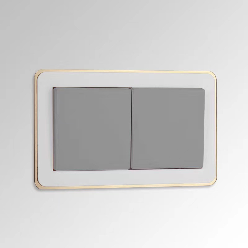 Light Luxury Style Switch Sticker Protective Cover Living Room Non-Stick Waterproof Household Modern Switch Socket Simple Socket Decoration