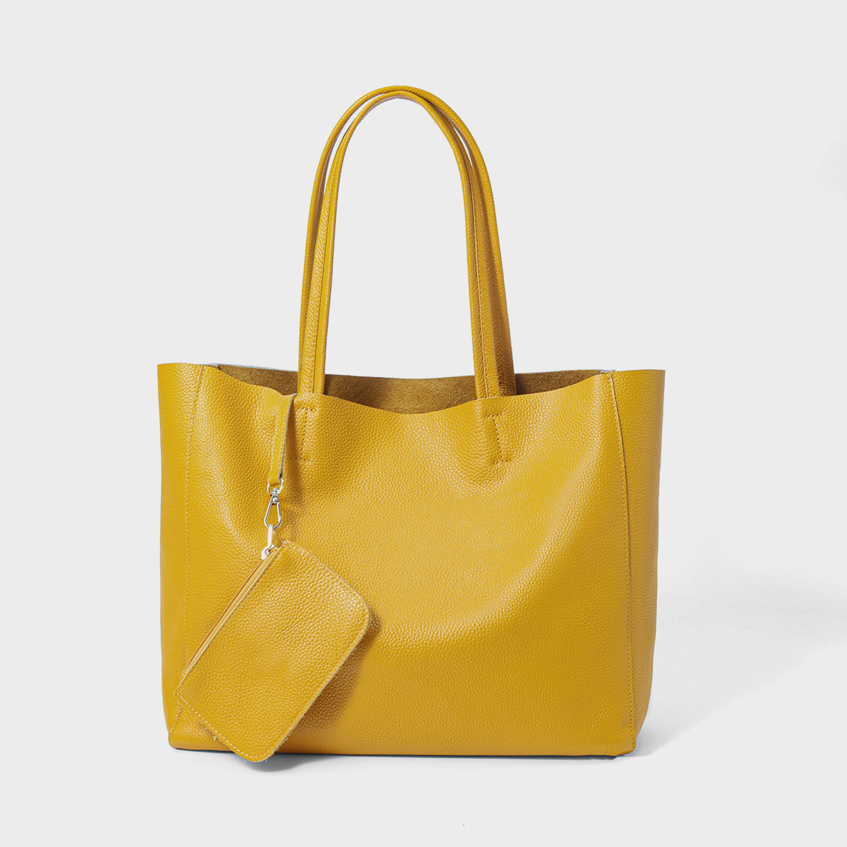 Сумки для женщин 2025 новая сумка через плечо большая сумка из первой слоя кожи простая натуральная кожа