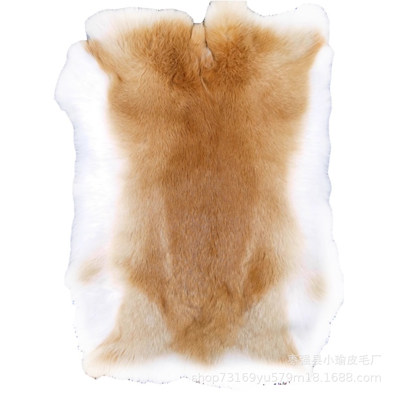 Manufacturer Wholesale Large Size Rabbit Fur Whole Fur Raw Material Knee Pads Waist Pads Warm Pad Liner DIY Clutch Bag