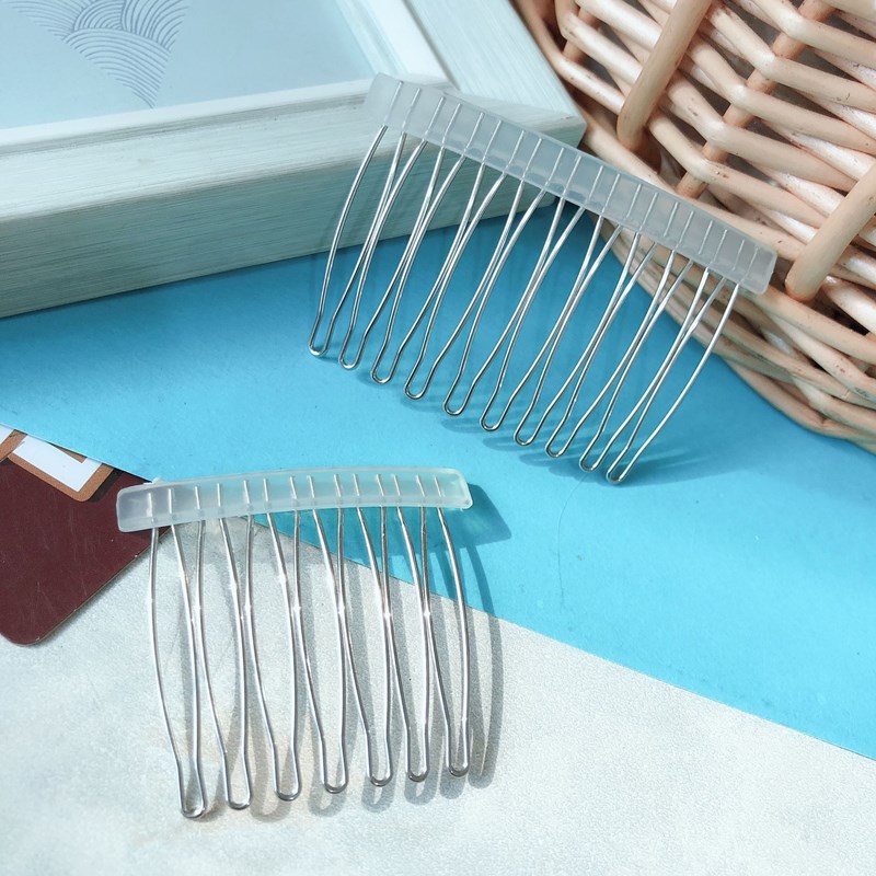 Аксессуары для волос в корейском стиле, 7- и 10-зубчатая расческа из нержавеющей стали, вставная расческа, расческа для челки, свадебный аксессуар для ханфу оптом