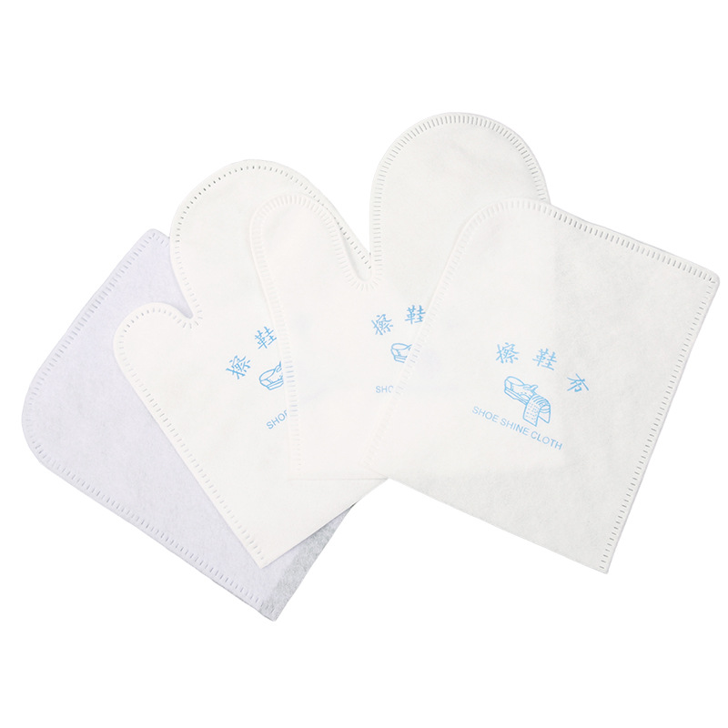 Five-Star Hotel Disposable Shoe Polishing Cloth, Enlarged Hand-Shaped Independent Bag Packaging, B&B Hotel Hospitality Shoe Polishing Paper