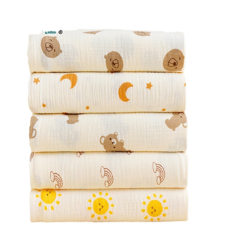 Baby Crepe Swaddle Pure Cotton Gauze Delivery Room Wrap Ins Baby Swaddle Towel Newborn Swaddle Gauze Blanket
