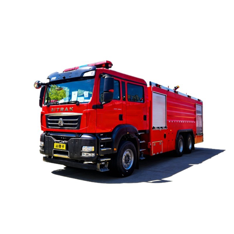 Shandeka 15-Ton Foam Fire Truck Sinotruk Shandeka 15-Ton Water Tank Foam Fire Truck 16-Ton Water Tank