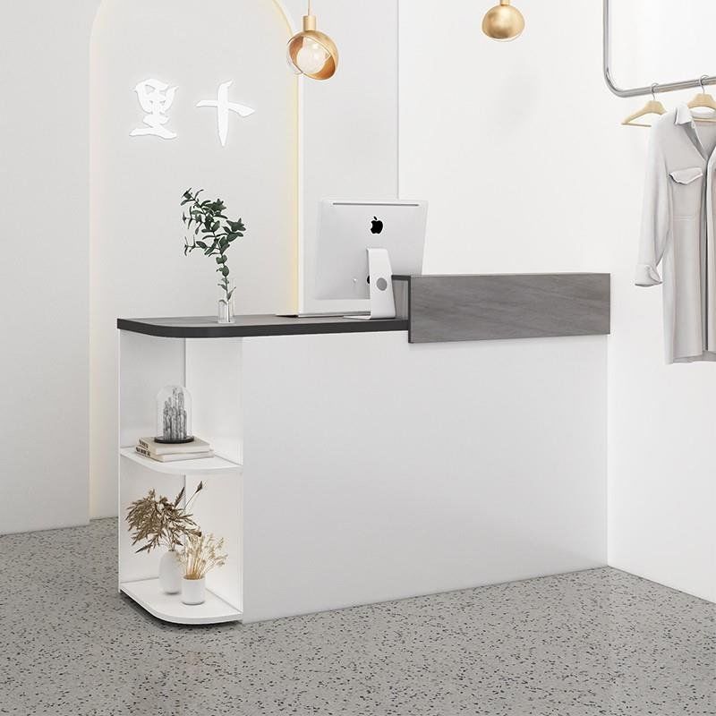 Clothing Store Cashier Women's Clothing Store Small Bar Table Simple Modern Beauty Salon Front Desk Arc Reception Desk