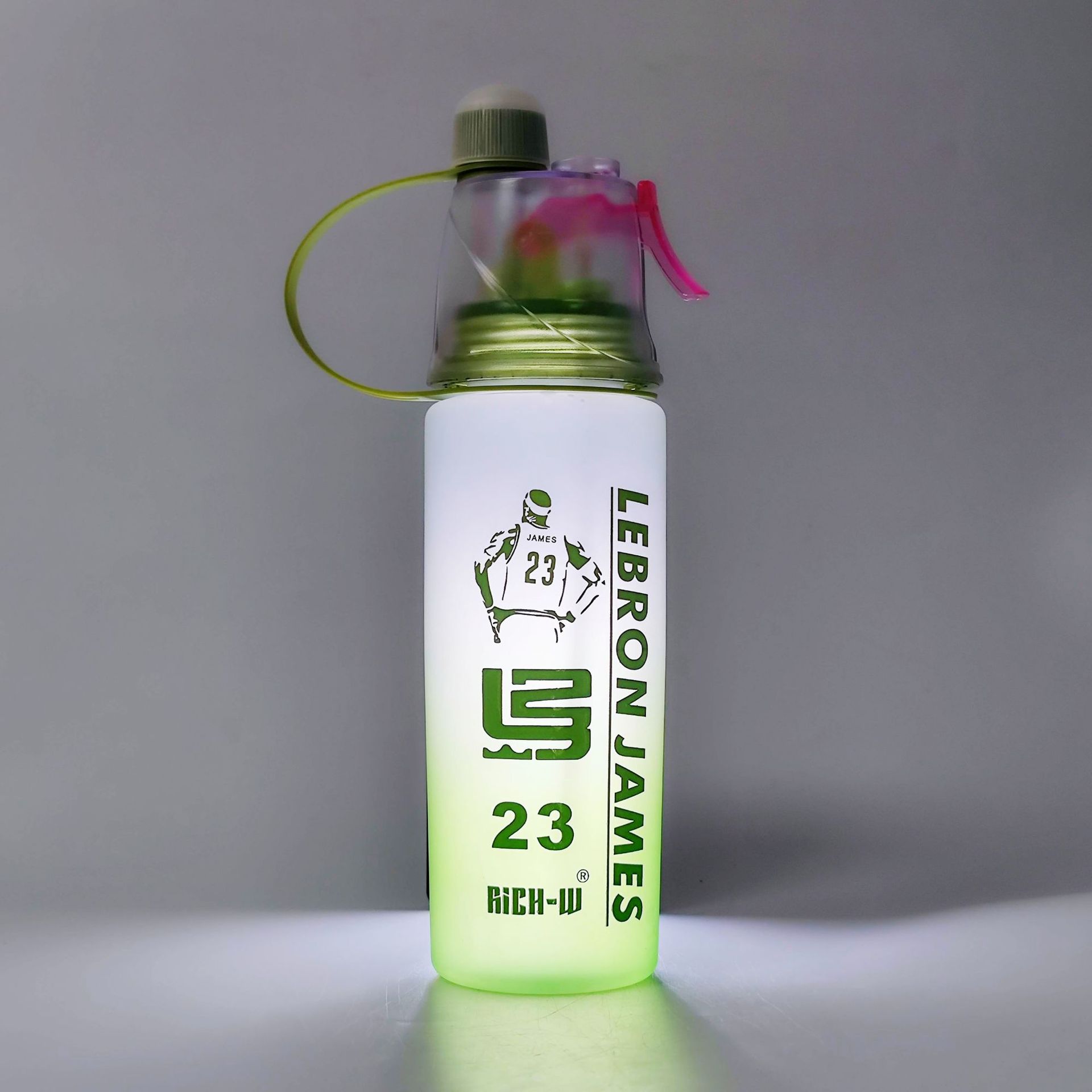 2024 New Gradient Spray Cup Inspirational Quotations Star Sports Spray Cup