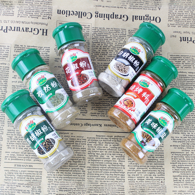 Customized Bottled Barbecue Ingredients Catering Barbecue Grilled Fish Household Stir-Fry Small Bottled Barbecue Sprinkles Marinade Condiments