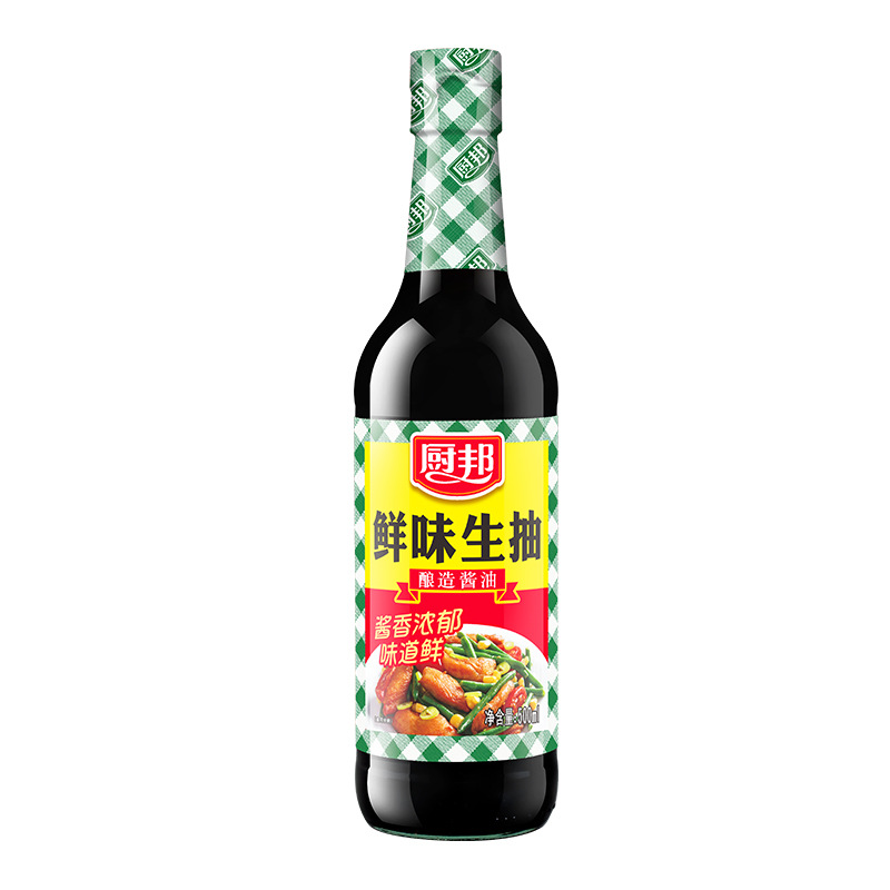 Chubang Fresh Light Soy Sauce 500Ml/Bottle Brewed Light Soy Sauce Kitchen Stir-Fry Pickled Cold Seasoning Household