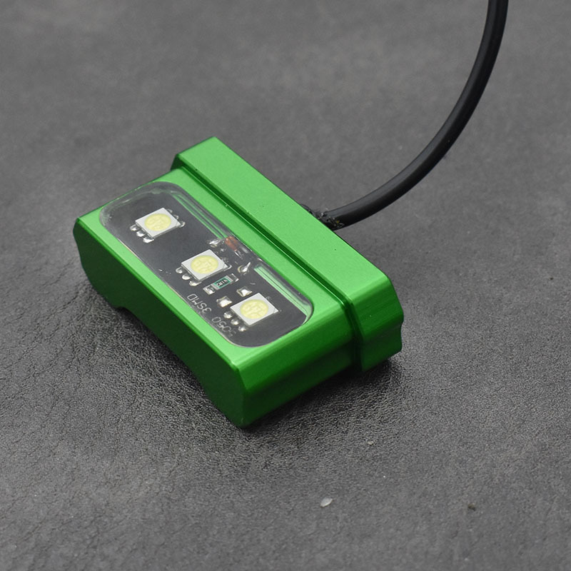 Little monkey electric motorcycle license plate lamp waterproof aluminum alloy small tail light fender rear light small ninja aircraft license plate frame lamp