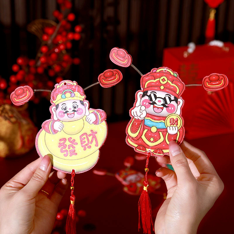 2026 New Product Fortune God Refrigerator Magnet Festive New Year Small Hanging Ornament Sticker New Home Decoration Supplies Housewarming