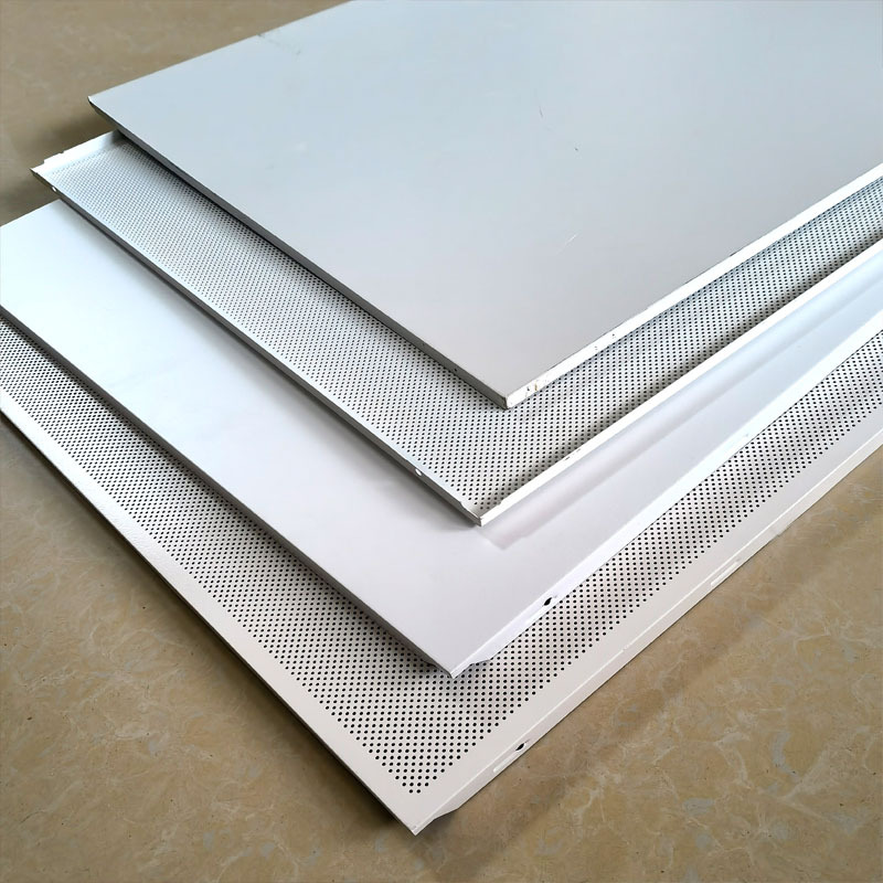 595x595 integrated ceiling aluminum buckle flat hospital school office ceiling material self-installed full set of accessories