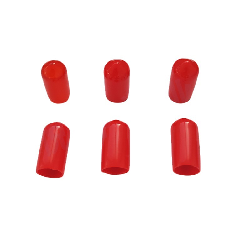 PVC end casing cylinder rubber cap yellow plastic protective sleeve wire cap insulation protective sleeve