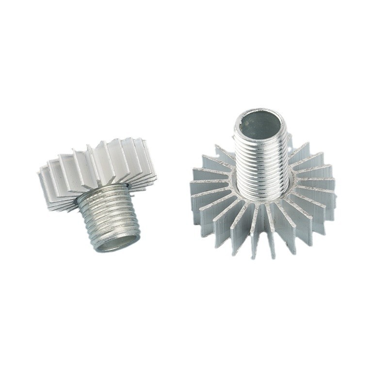 LED sunflower radiator M10 tooth rod nut car aluminum light source heat sink gear heat sink accessories