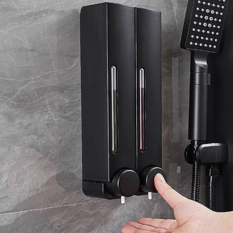Wall-Mounted Hotel Bathroom Kitchen Soap Dispenser Wall-Mounted Hand Soap Shower Gel Shampoo Press Soap Dispenser
