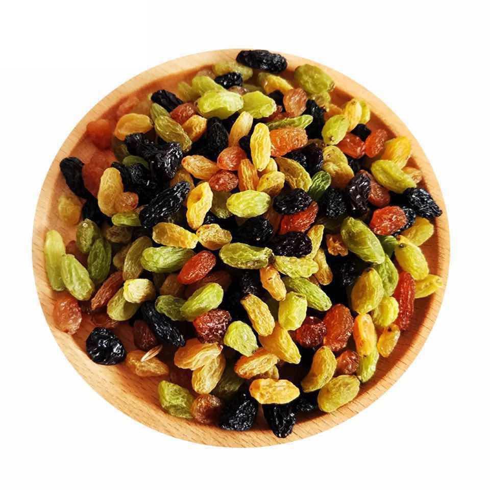 Five-Color Raisins Seedless Fragrant Raisins Dried Xinjiang Specialty Snacks Raisins New Bagged Snacks
