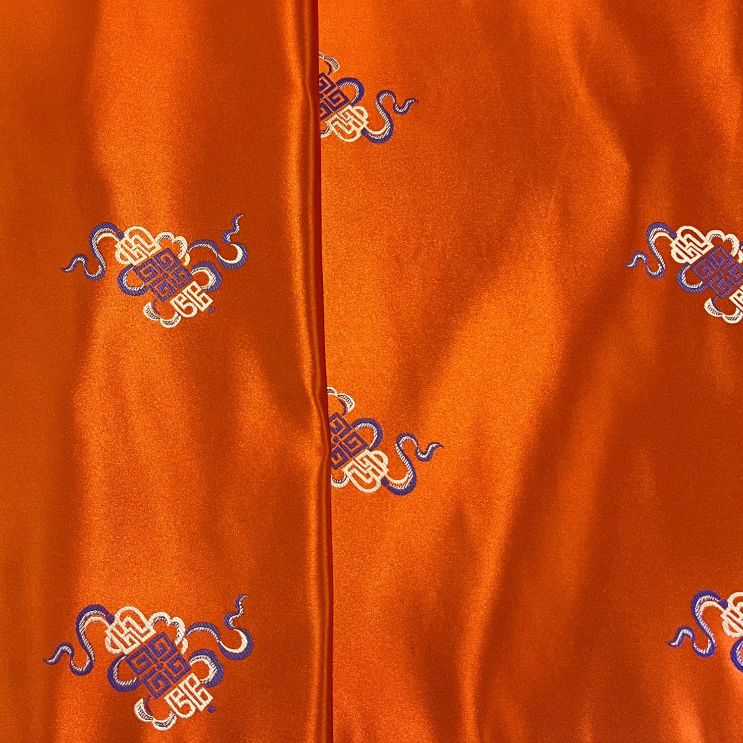 Ribbon Square Brocade Fabric Ethnic Style Tang Suit Cheongsam Mongolian Robe Vest Ethnic Minority Clothing Fabric