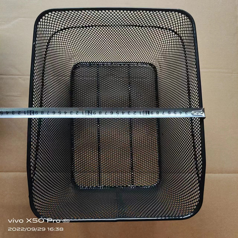 Wholesale in Stock electric car bicycle folding stroller large capacity rear seat vegetable basket metal car basket Mountain