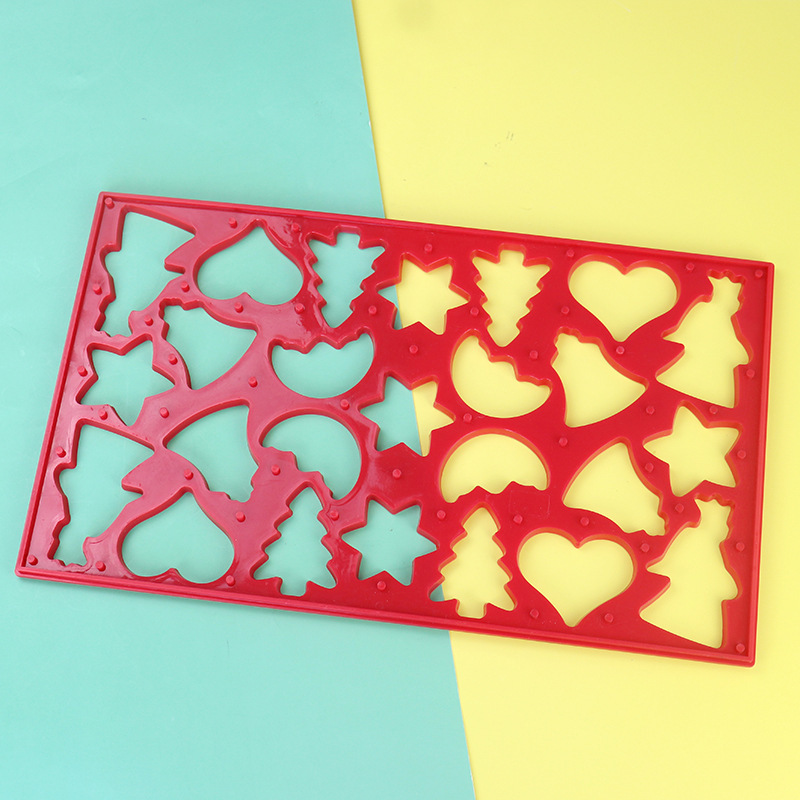 Manufacturers Produce DIY Plastic Cookie Molds Christmas Series of Various Shapes Cookie Stamping