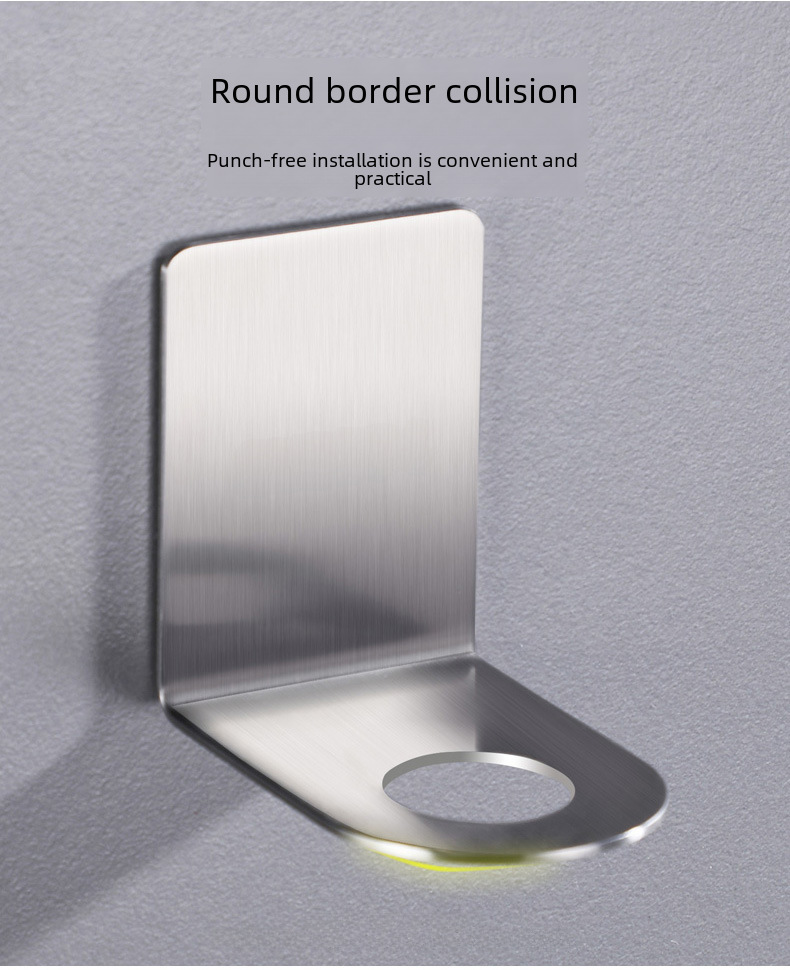 Stainless steel bathroom shampoo shower gel bottle hanging shelf punch-free toilet storage rack hand sanitizer wall hanging
