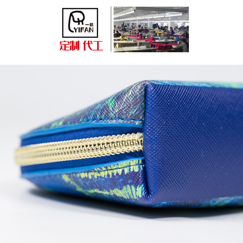 Shell Bag Pu Cosmetic Bag Cosmetics Bag Printed Clutch Bag Oil Painting Bag Color Printed Cosmetic Bag Custom Logo