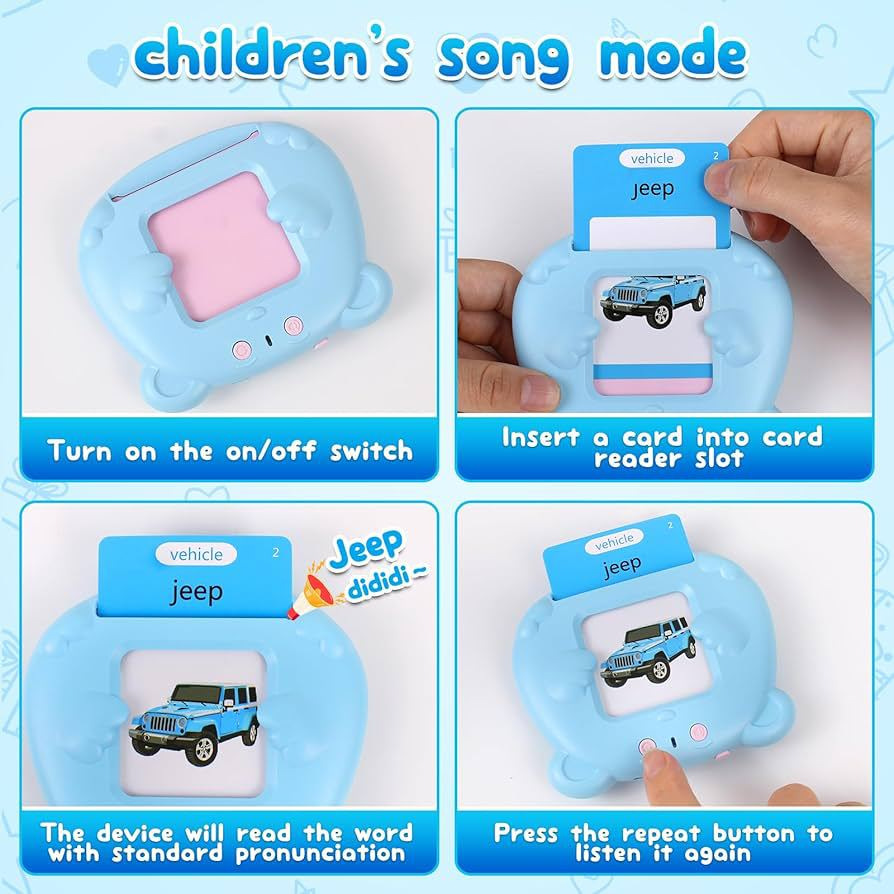 Cross-Border Early Education Machine Flash Cards Amazon Card Machine Export Kidsren's Educational Flash Card Card Toy