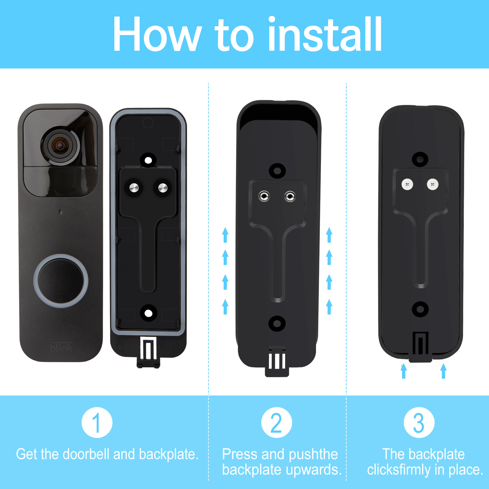 Amazon new applicable to blink baseboard visual doorbell backboard