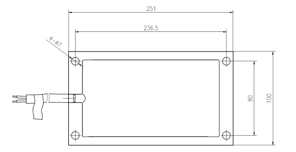 YSB-BA heating plate heater GCE0990162P0 102 100W 220V ABB heating plate heater