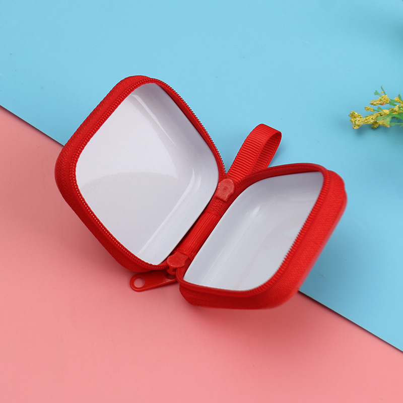 New Mid-Autumn Festival and National Day Tinplate Coin Purse Cartoon Christmas Coin Zipper Bag Data Cable Children's Gift Collection