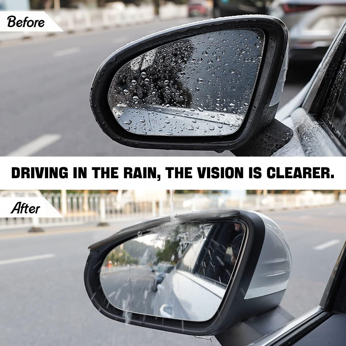 Amazon Carbon Fiber Car Rearview Mirror Car Rain Eyebrow Rainproof Eyebrow Reversing Mirror Rain Shield