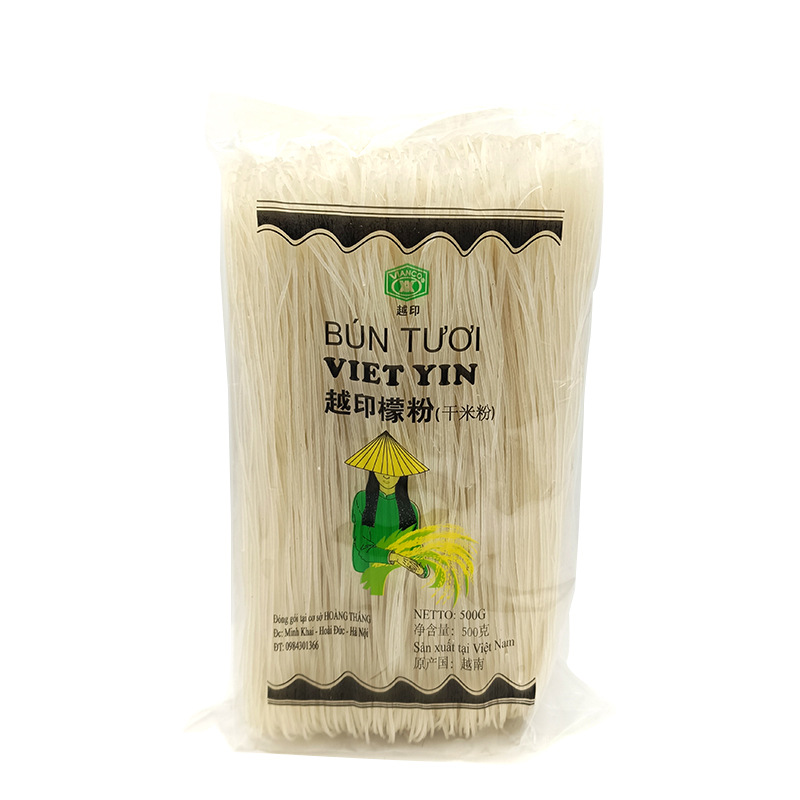 A large number of wholesale Vietnam imported Bun Tuoi rice noodles 500g dried lemon powder dried rice noodles powder round powder chicken powder specialty