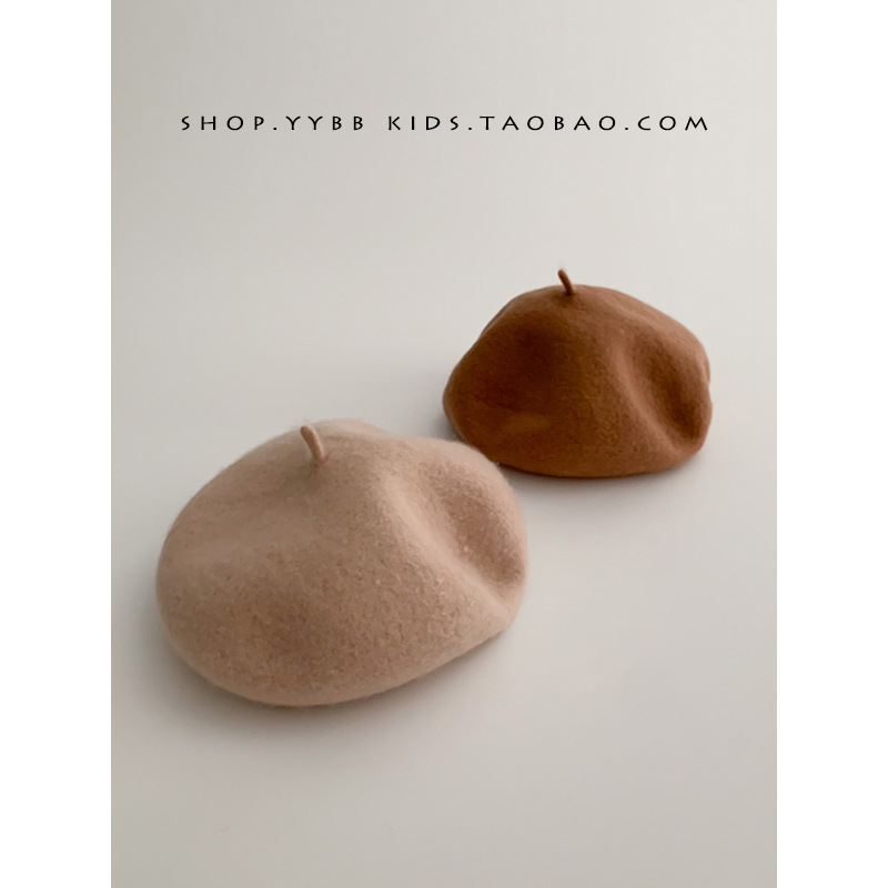 Children's Beret Girls' Hat Spring and Autumn 2022 Western Style Girl's Bud Hat Baby's Hat Autumn and Winter Fashion