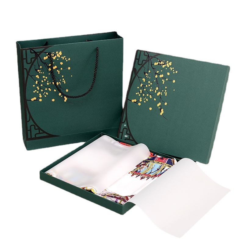 Scarf Gift Box High-end Boutique Silk Scarf Gift Box Silk Packaging Gift Box Handbag