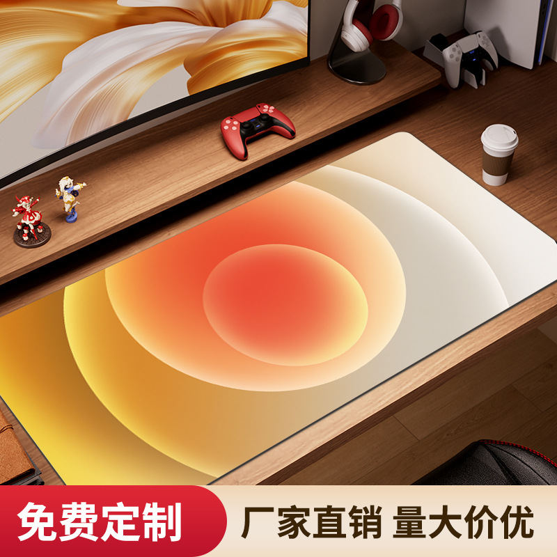 Mouse Pad Extra Large Simple Two-Dimensional E-Sports Boy Computer Desk Pad Large Thickeneded Anti-Slip Keyboard Pad
