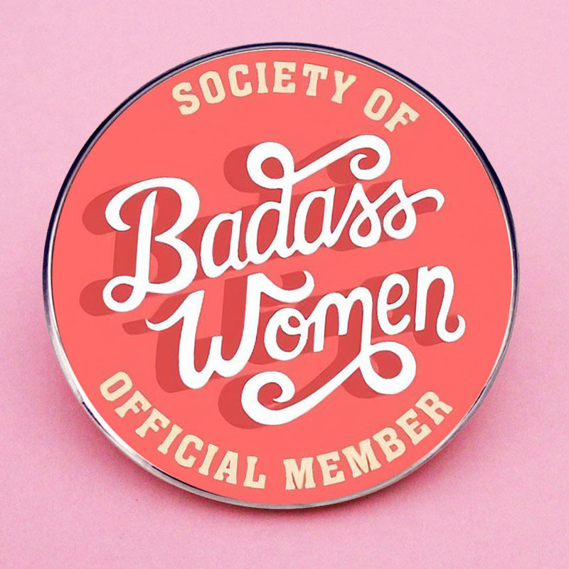 Female Bad Egg Association Official Membership Brooch Feminist Pin Brooch Metal Alloy Badge Accessories