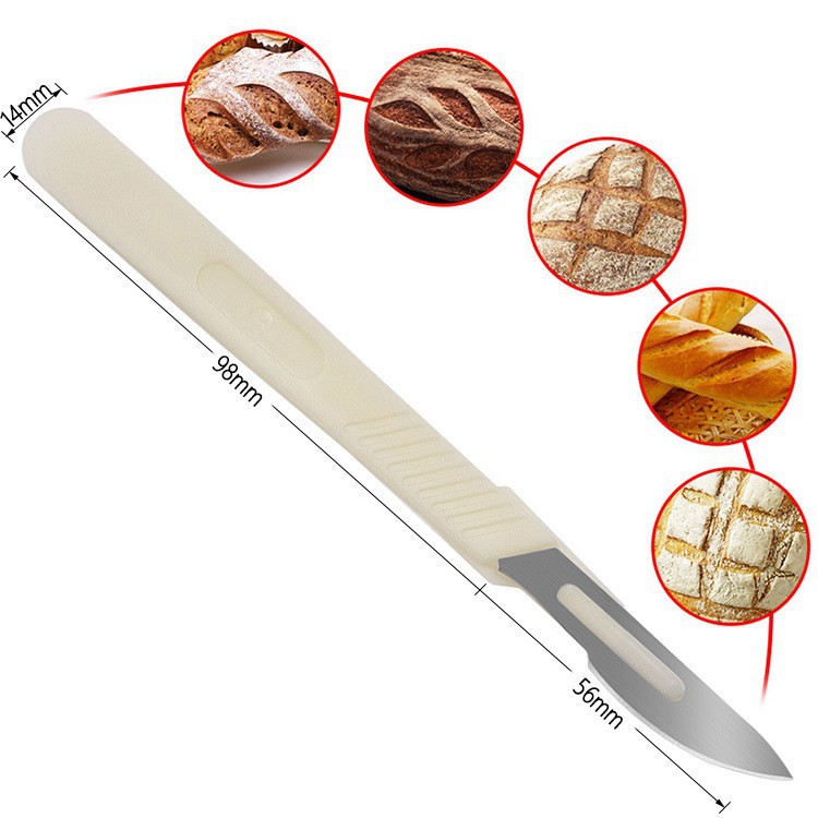 Kitchen Practical Gadgets European Bread Cutter European Bag Cutter Baguette Cutter Carbon Steel Knife Baking Tool