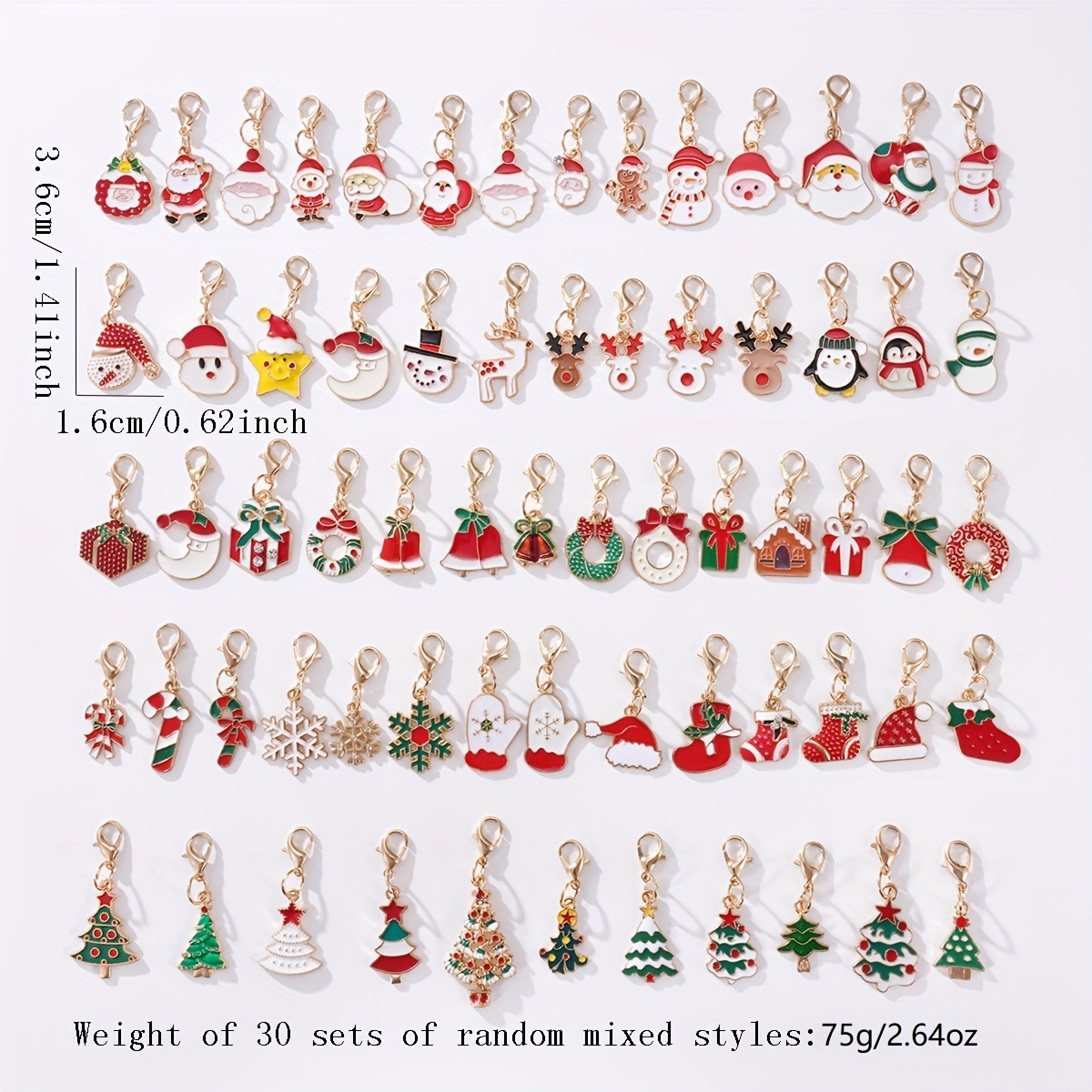 Christmas Earrings European and American Christmas New Products Christmas Tree Snowflake Deer Alloy Oil Drop Ear Jewelry Factory Direct Supply