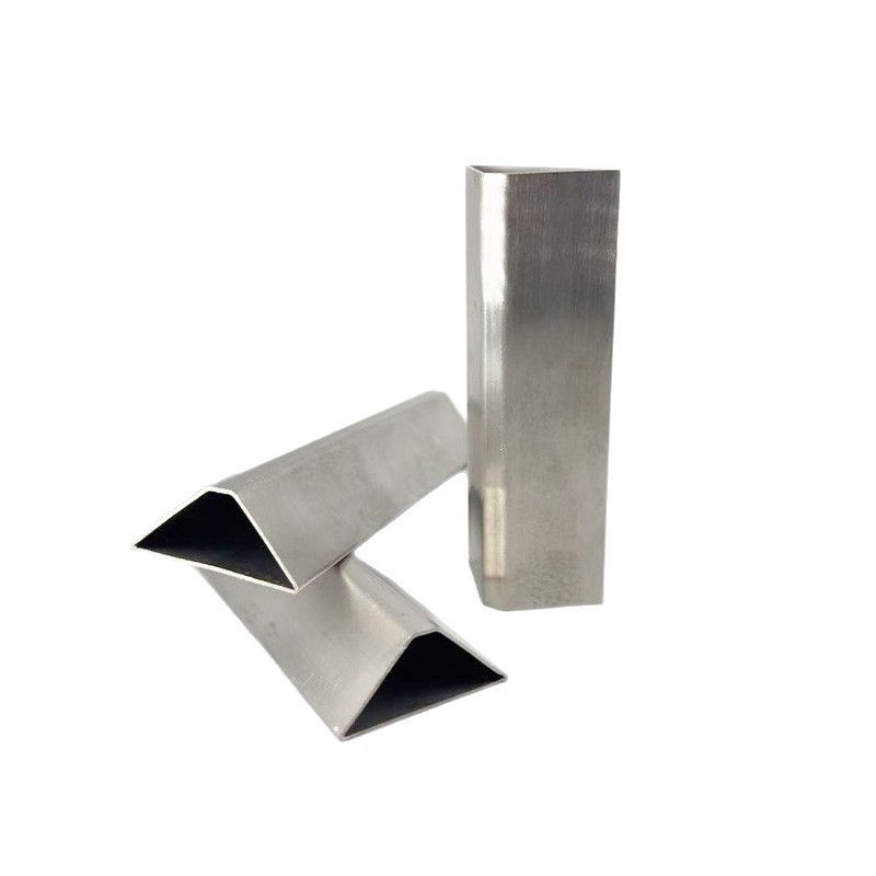 304 Stainless Steel Special-Shaped Pipe Stair Handrail Rectangular Groove Pipe Custom-Made Foshan Direct Seam Welded Pipe