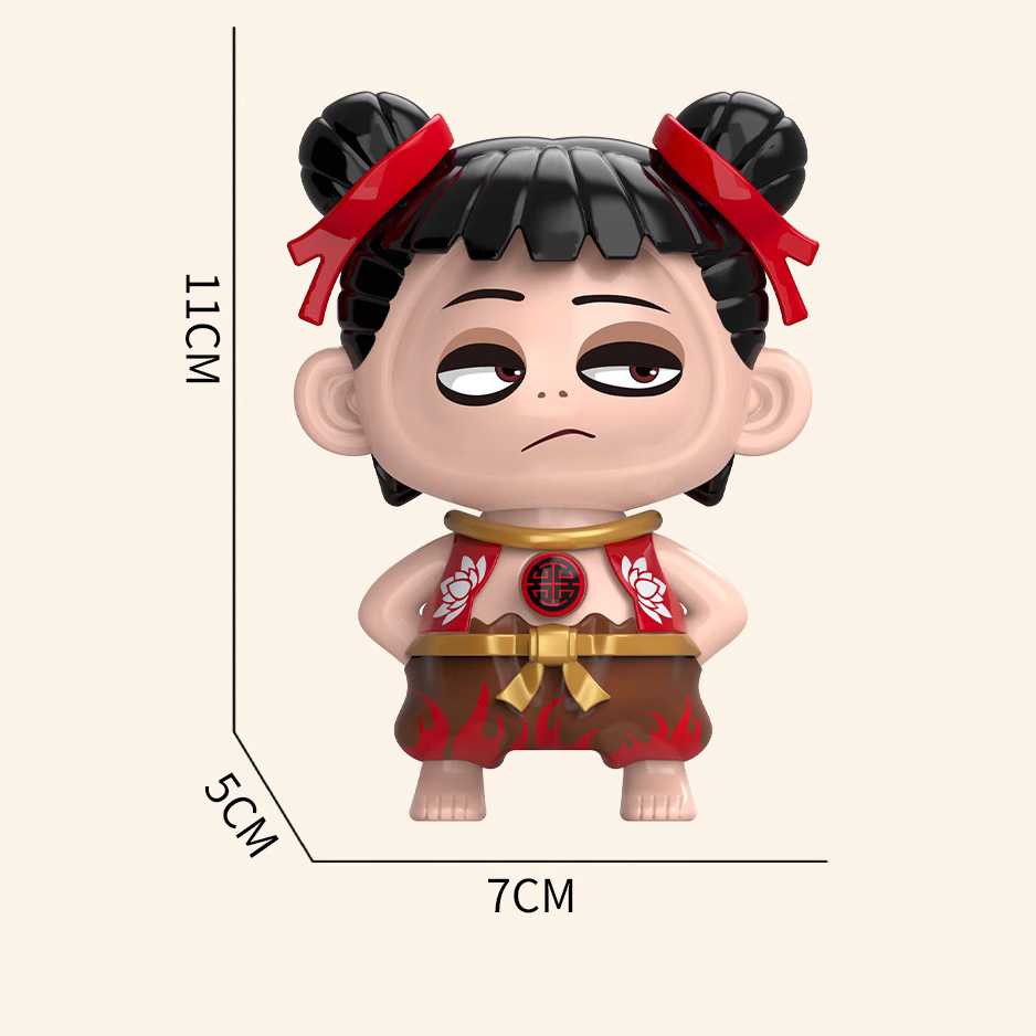 Douyin Nezha Face-Changing Toy Press Face-Changing Doll Keychain Pendant Doll Ornaments Creative Toys Wholesale