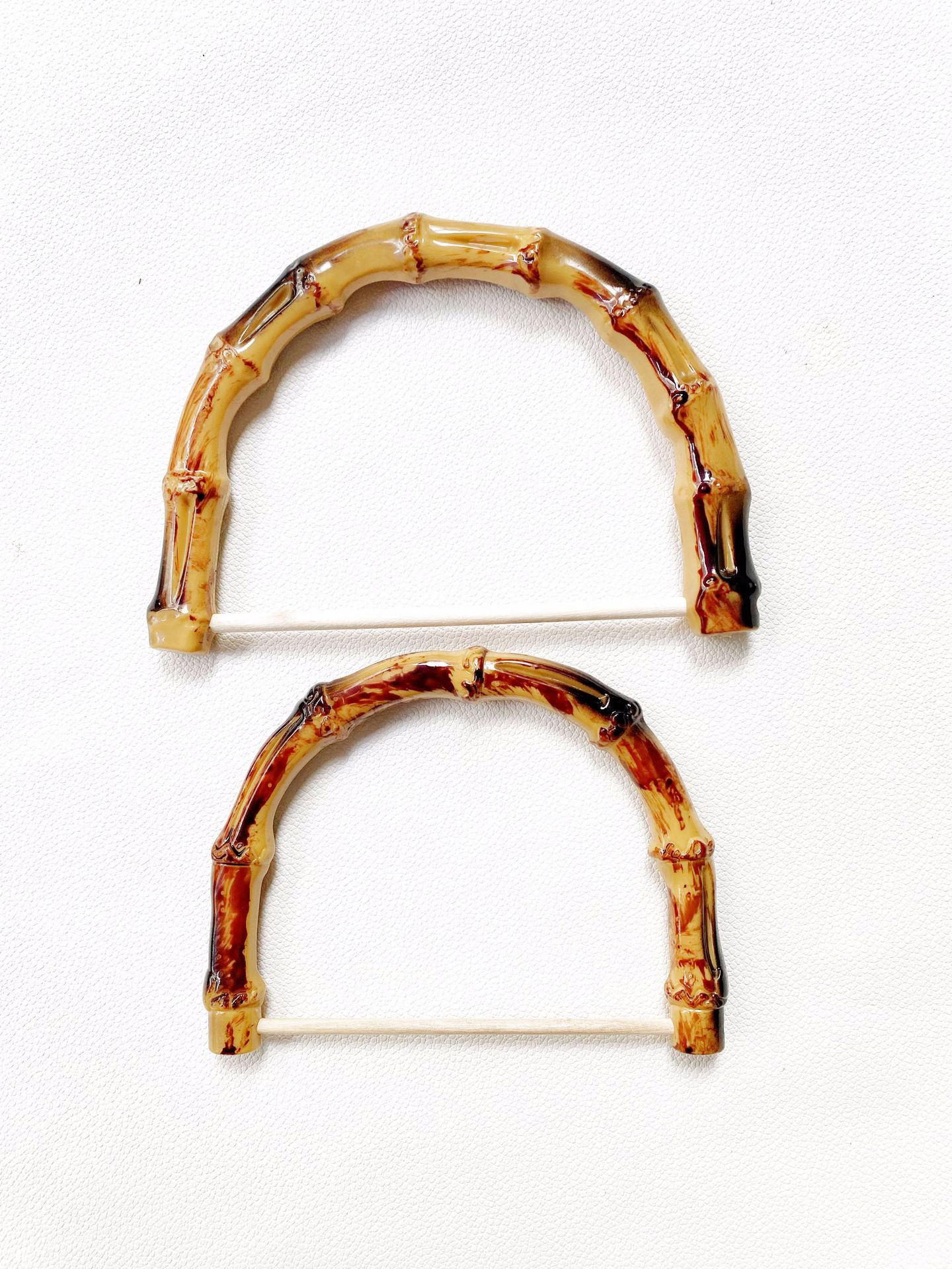 Spot wholesale simulation plastic bamboo handle diy hand woven bag handle