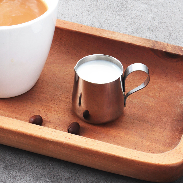 Manufacturer 304 Stainless Steel Mini Milk Jug Latte Art Cup Spout Latte Art Cylinder Small Milk Jug Coffee Milk Cup Coffee Tools