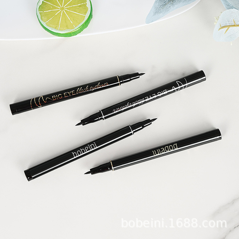 Berberi Cool Black Eyeliner Pen Makeup Waterproof Sweat-proof Long-lasting Quick-drying Eyeliner Anti-makeup for Novice