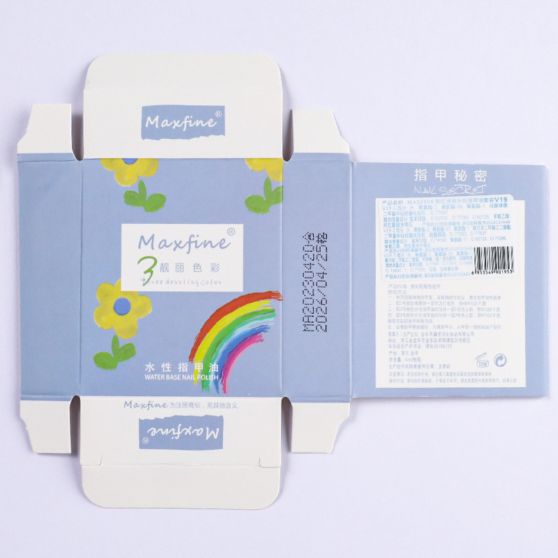 2024 new tricolor nail polish baking-free quick-drying suit durable tearable water-based white nail art in stock wholesale