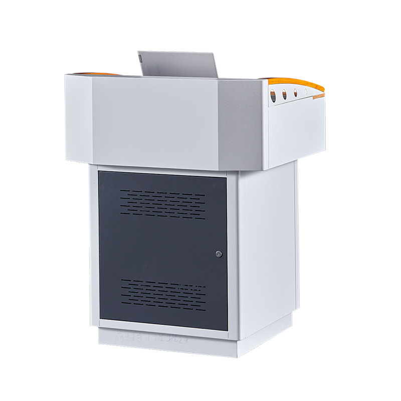 Multimedia Podium School Classroom Central Control Podium Conference Room Training Room Simple Removable Steel and Wood Small Podium