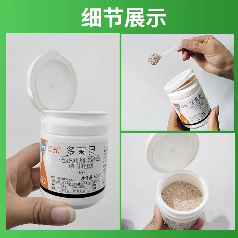Guoguang Carbendazim General Fungicide for Flower Plants Rose Black Spot Disease Succulent Bituminous Black Rot Anthers
